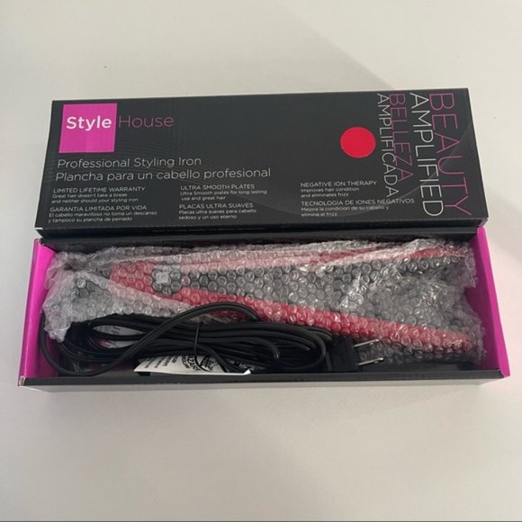 4/$25 Style House Beauty Amplified Professional Hair Styling Iron - Picture 3 of 7